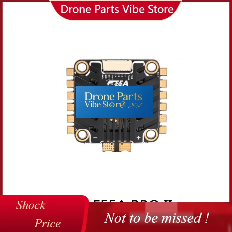 

DParts1T-MOTOR F55A Pro II 55A 3-6S AM32 4-in-1 ESC With BEC | Brushless Electronic Speed Controller For FPV Racing Dr-one, Cine