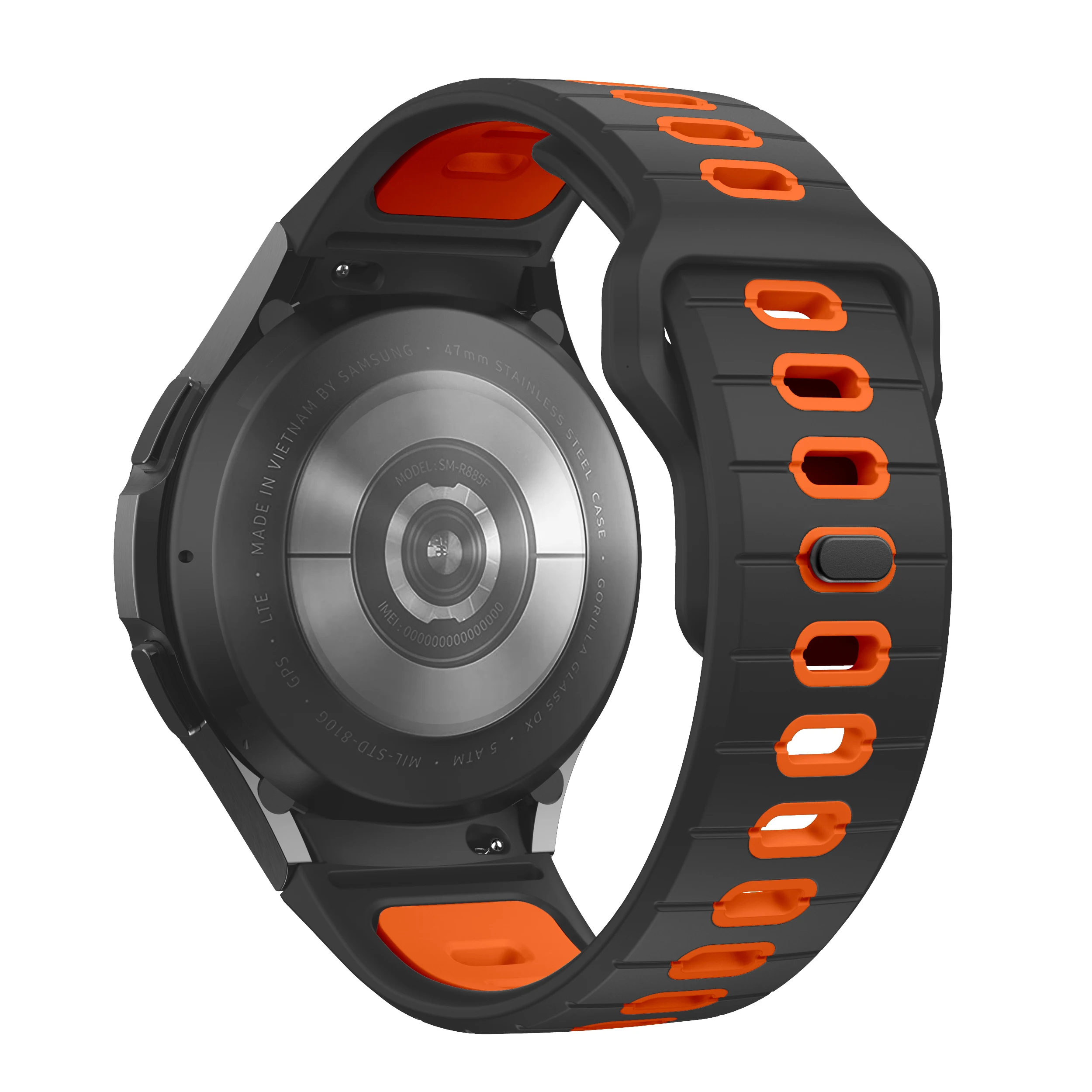 Ремешок силиконовый для Galaxy Watch 6 4 40 мм 44 мм 5 Pro 45 мм, оригинальный классический спортивный мужской браслет, 42 мм