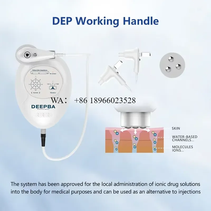 WMWMNU for Dermo Electro Poration Vibration Non-invasive DEEPBA Water Light Moisturizing Facial Lift Ion Vibration Equipment