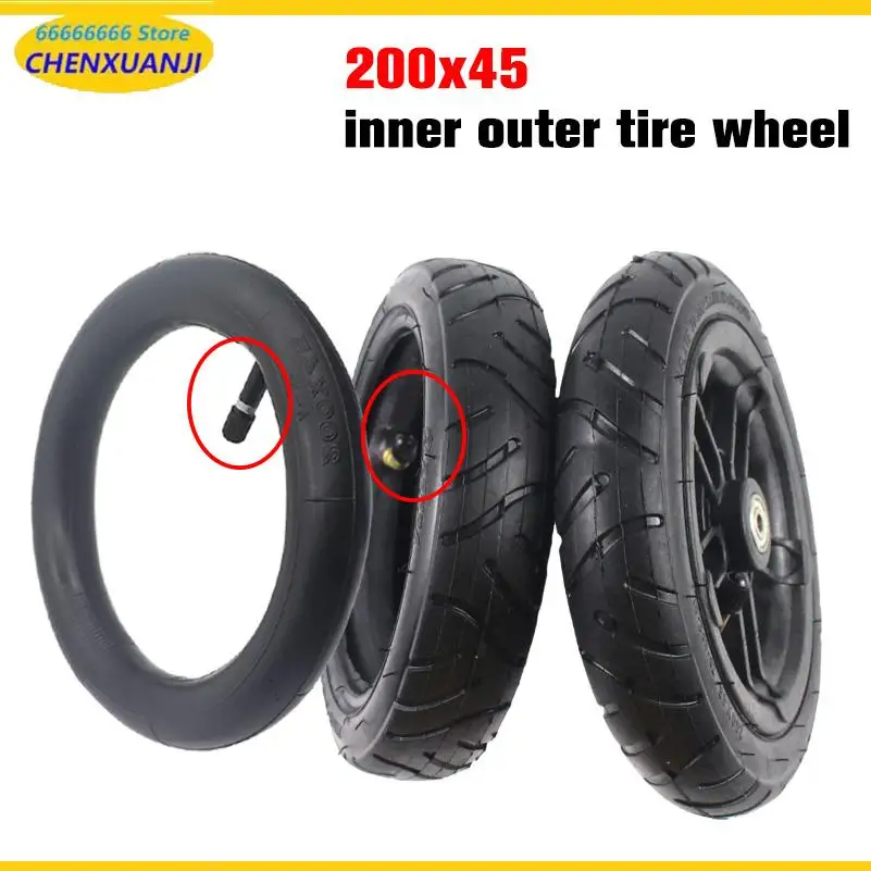 8 Inch Wheels 200x45 Pneumatic Tire for baby Stroller Pneumatic Wheel Medical Wheel Balance Bike Skateboard Wheel