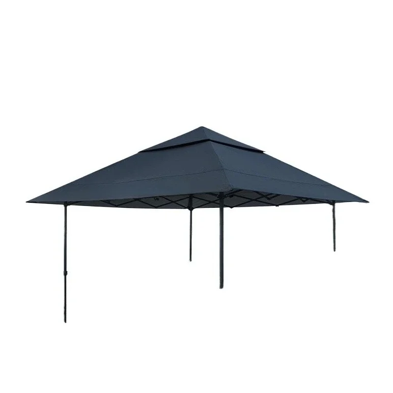 

Outdoor awning square canopy silver coated sunscreen rainproof portable oversized camping umbrella curtain