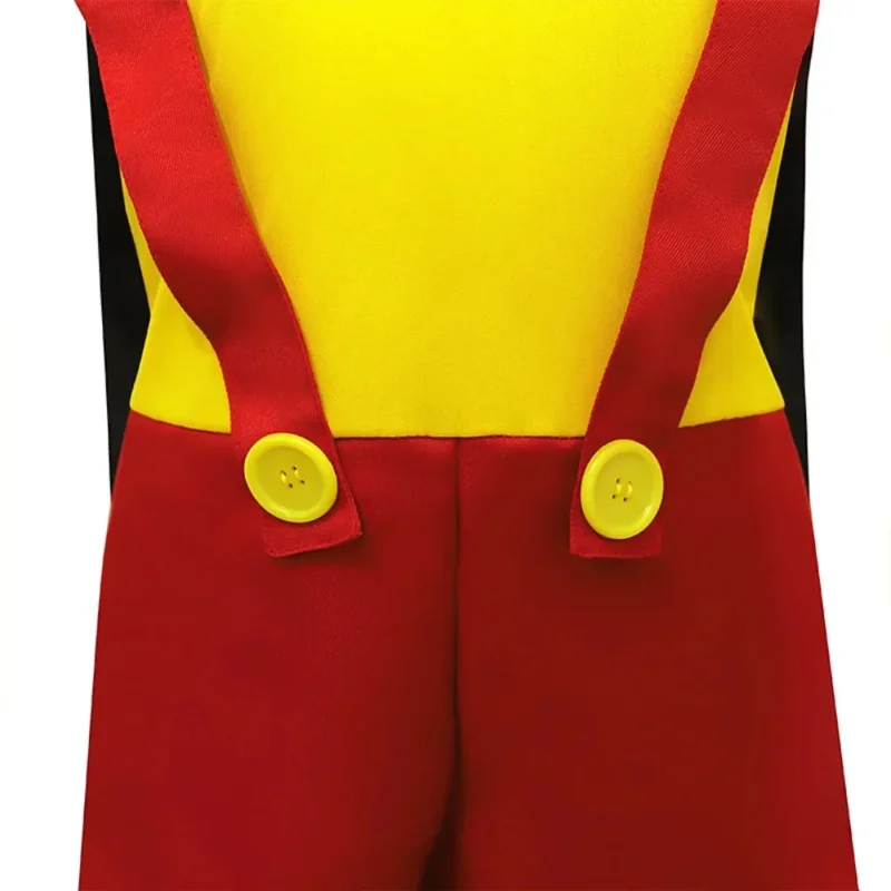 aa26Puppet コスプレ衣装子供ジャンプスーツ帽子長い鼻スーツ横たわるピノキオロールプレイ子供ボディスーツハロウィンパーティー