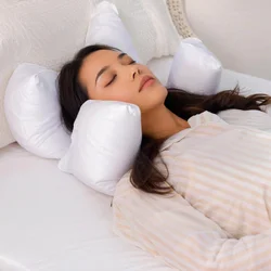 Perfect Facial Massage Pillow Ultra Soft Cushion Sleep Pillow Beauty Sleep Anti-Wrinkle Neck Massage Travel Plane Train Massage