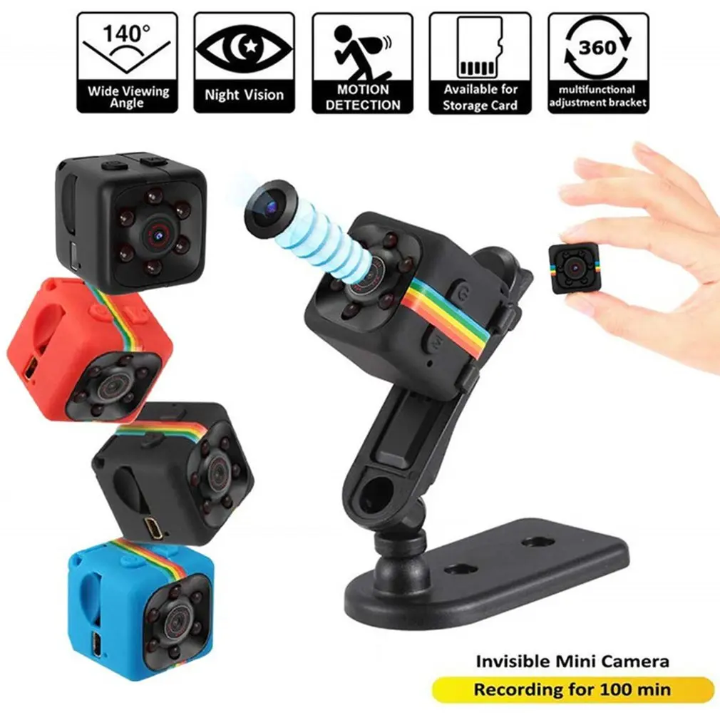 2024 New SQ11 Mini Camera 1080p HD Micro Camera 30 frame Action Video Camera Sports DV Outdoor Gopro Night Vision Support 128G