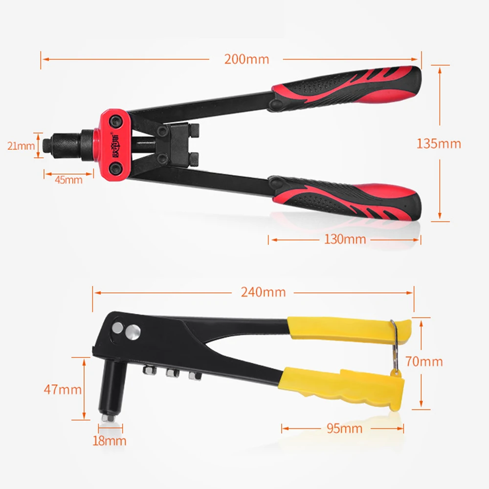 Manual Rivet Gun Suitable For Wall And Wooden Board Core Pulling Nail Fixation Double Handle Labor-Saving Core Pulling Rivet Gun view 6