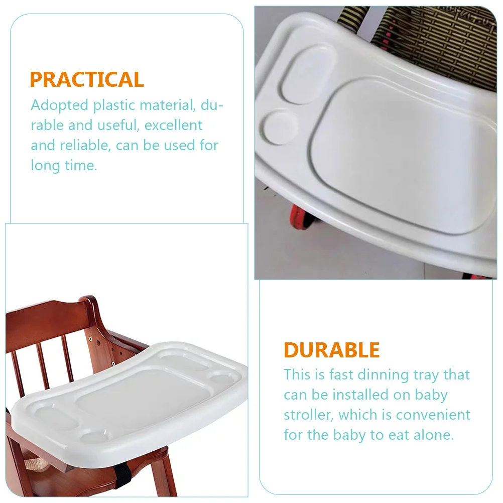 Chaise haute universelle en PVC pour bébé, poussette pour salle à manger rapide, wagon pour collation, évaluation en plastique