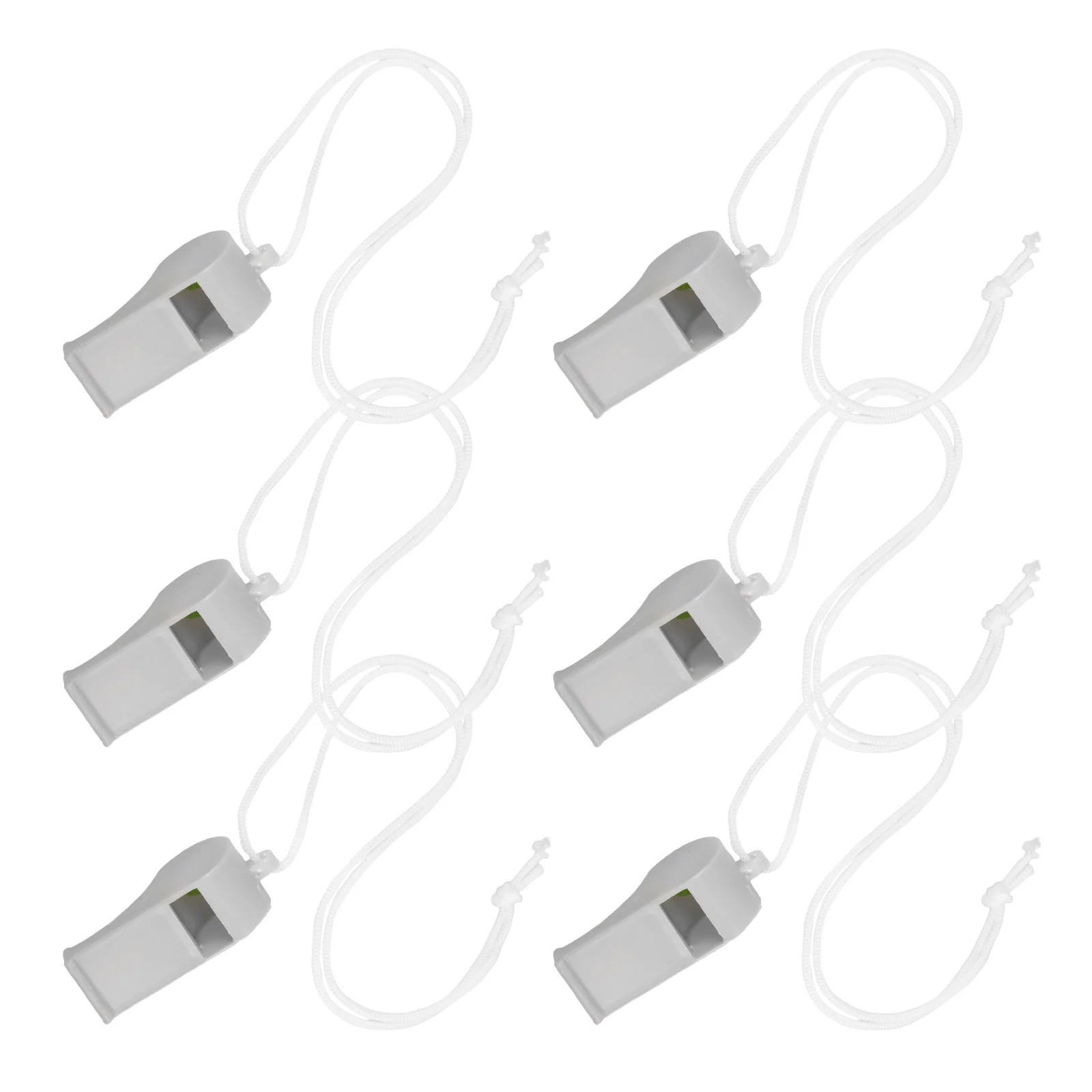 

6pcs Whistle For Kids Sports Party Favors Referee Camping Game Multi Use Plastic Cheering Whistle Loud Noise Maker