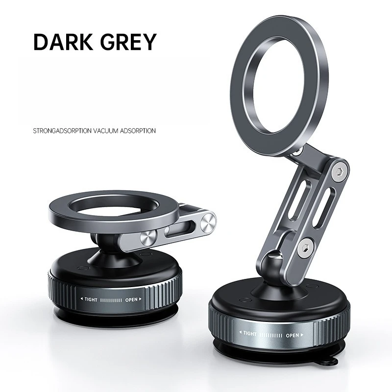 

For Universal Vacuum Suction Magnetic Car Phone Holder Foldable Rotatable 360° Adjustable for Mobile Navigation and Travel Use