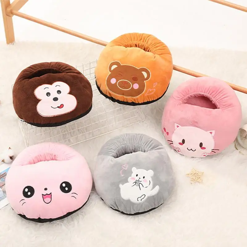 Electric Foot Warmer Cartoon Electric Feet Heating Machine Non-slip Foot Warmer Slippers Comfortable Footrest Warmer For Women