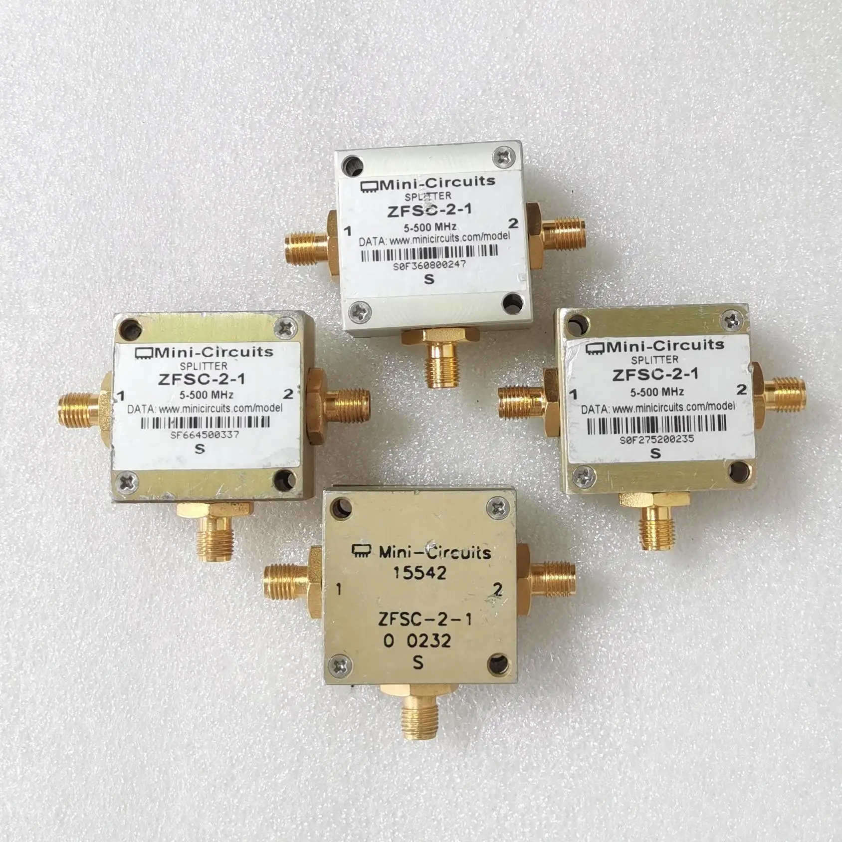 

1 шт. мини-схемы ZFSC-2-1 ZFSC-2-1W 5-500 МГц 1–750 МГц SMA RF коаксиальный делитель мощности