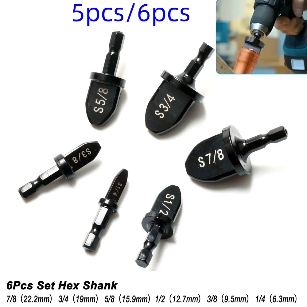 5/6 Piece Hex Shank Inch Pipe Expander Bracket For Air Conditioner Forging Rotary Tool Set 7/8 3/4 5/8 1/2 1/4 3/8