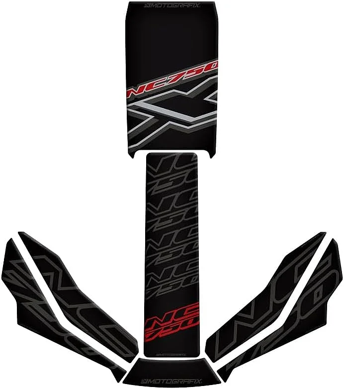 Motorcycle  Anti Slip Side Traction Pads Tank Pad Decals Stickers For Honda NC750X 2021-2025