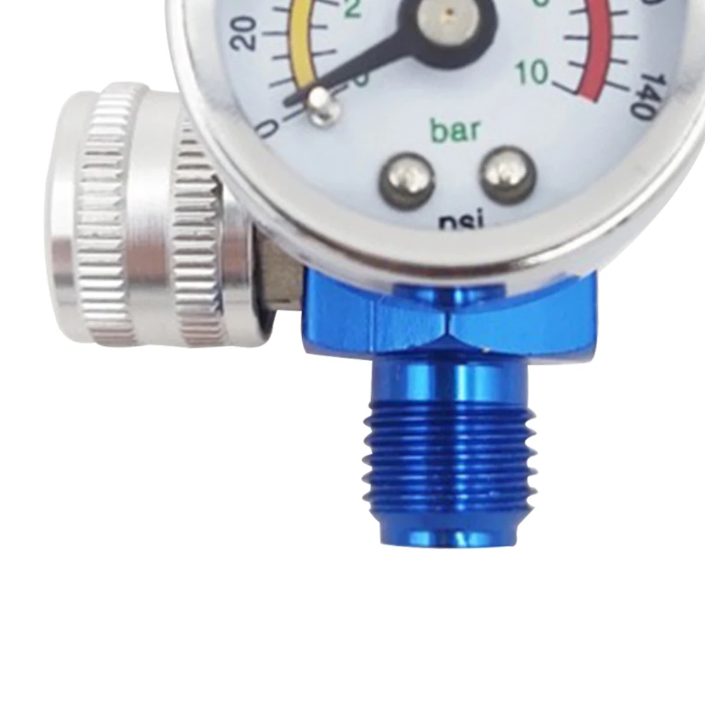 Airbrush Spray Adjust Air Pressure Regulator Gauge G1/4 inch Threaded Port Car Auto Repair Painting Tool Accessory