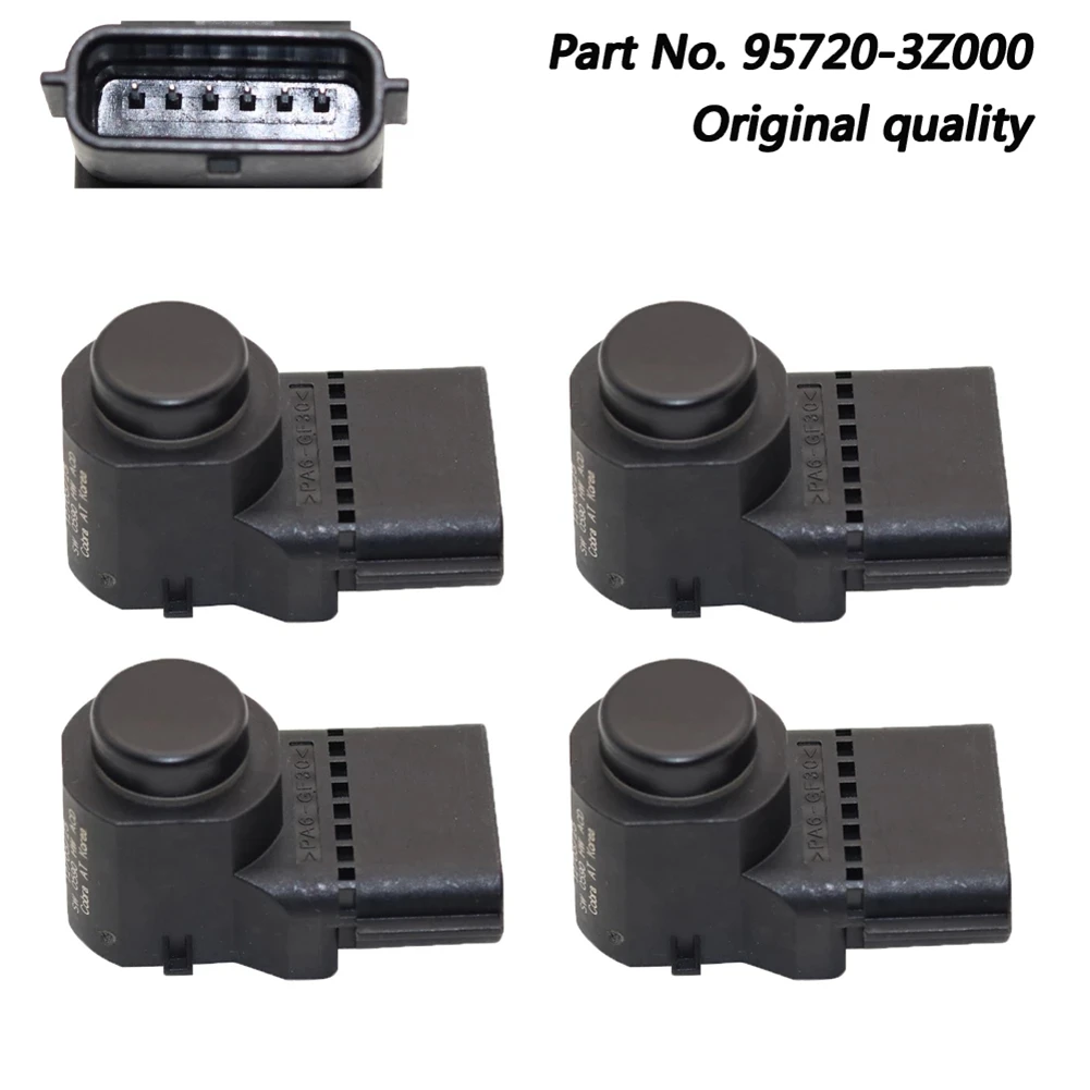 

4 шт. черный 95720-3Z000 4MT006HCD 96890C1200 957203Z000T6S датчик парковки автомобиля датчик заднего хода для Hyundai I40 2011-2020
