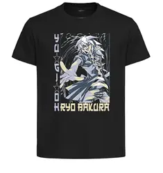 T-shirt Unisex nera in stile giapponese-Yu Gi Oh - Ryo Bakura - LL3512-