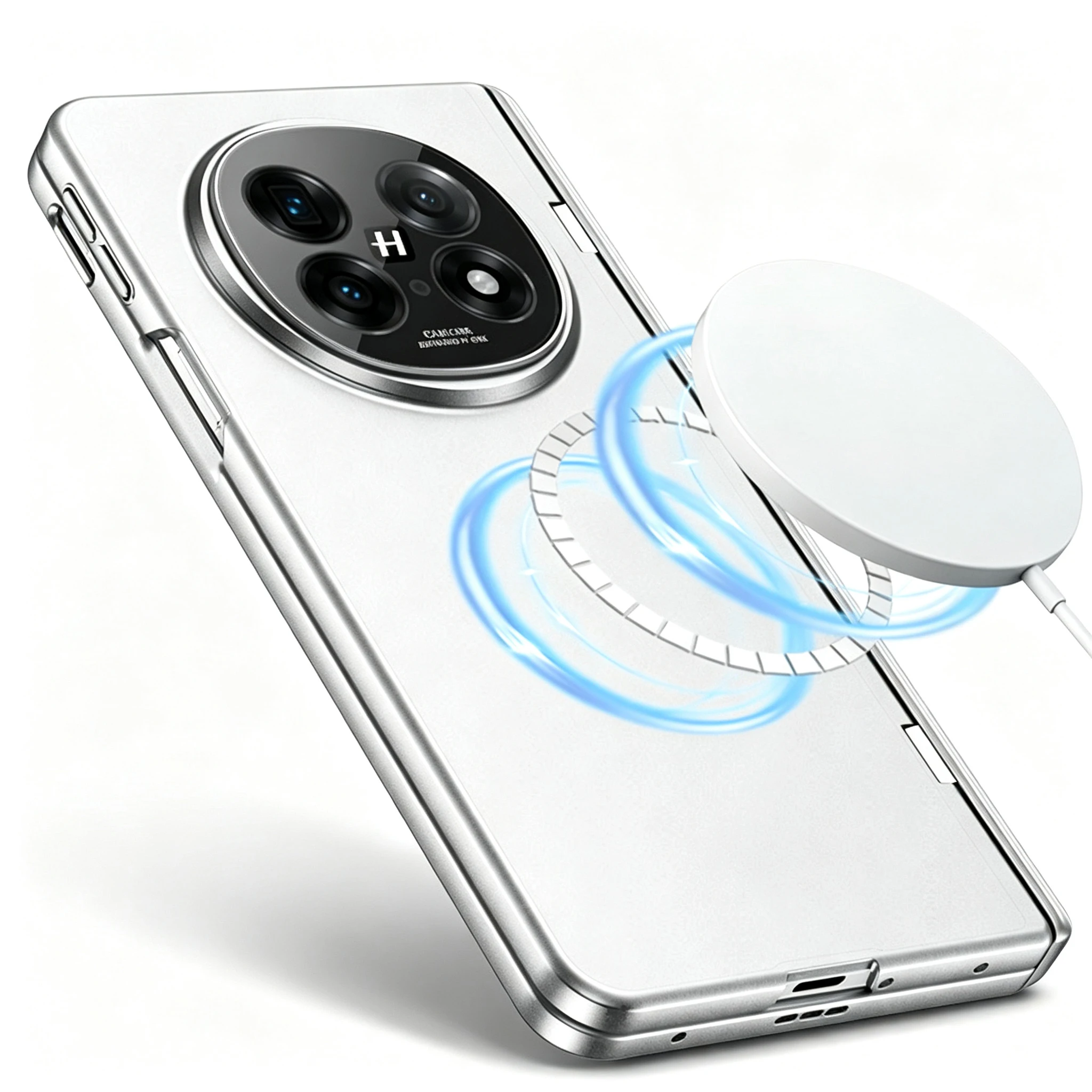 Magnetyczne etui z zawiasem i podstawką do OPPO Find N5 Magnetyczne szkło ochronne na ekran z bezprzewodowym ładowaniem do etui Oppo Find N5 — zdjęcie produktu 7