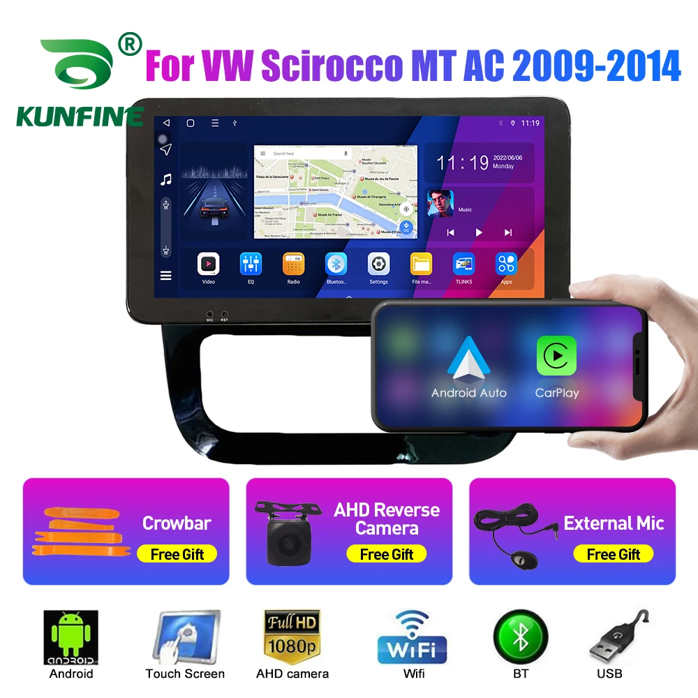 

Автомобильная стереосистема для VW Scirocco 2009-2014 MT AC Octa Core Android 10.0 Автомобильный DVD GPS-навигатор Player Deckless Radio