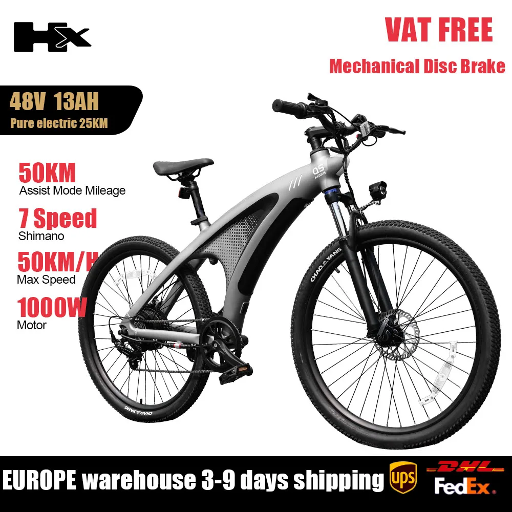 HX Q5 2000W Ebikes 57KM/H Electric Bicycle 27.5 Inch Adults Electric Bike Removable Battery Electric E Bikes Mountain Ebike image 5