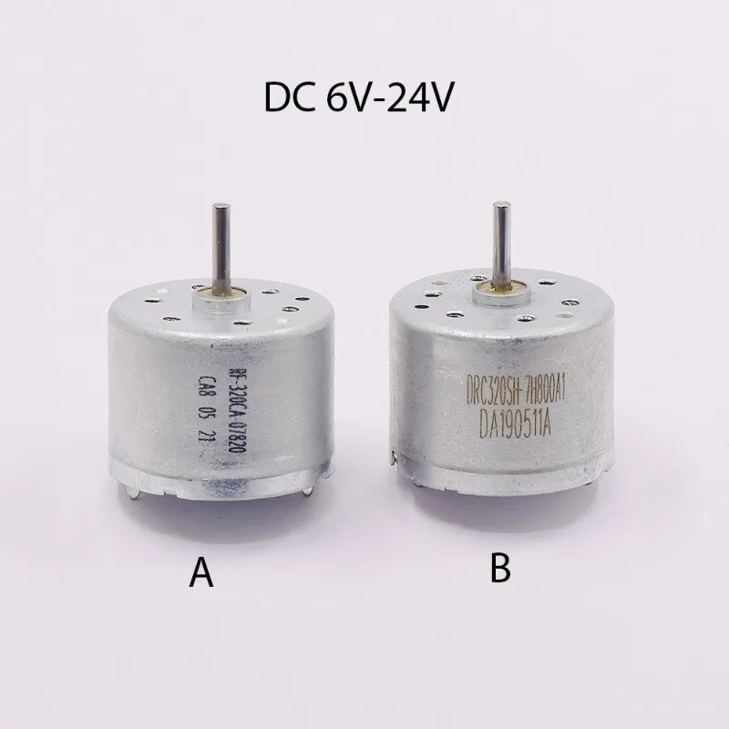 RF-320CA RC320 micro motor DC12V-15V low-speed silent toy motor for household appliances sweeper 1PCS