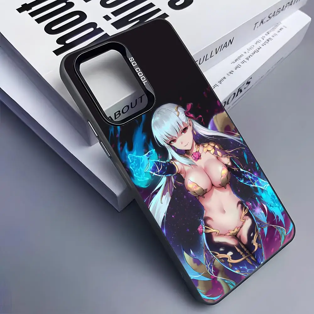 Anime FGO Kama Phone Case for Samsung Galaxy S26 S25 S24 S23 S22 S21 S20 Note20 Plus Ultra Colorful Silver Cover