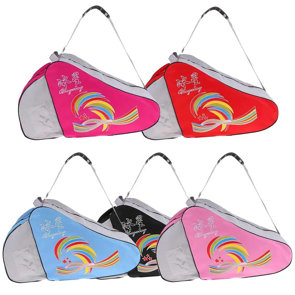 Ice Premium Nylon Pouch Case to Carry Skates Roller Inline Adults, with Special Pattern Design