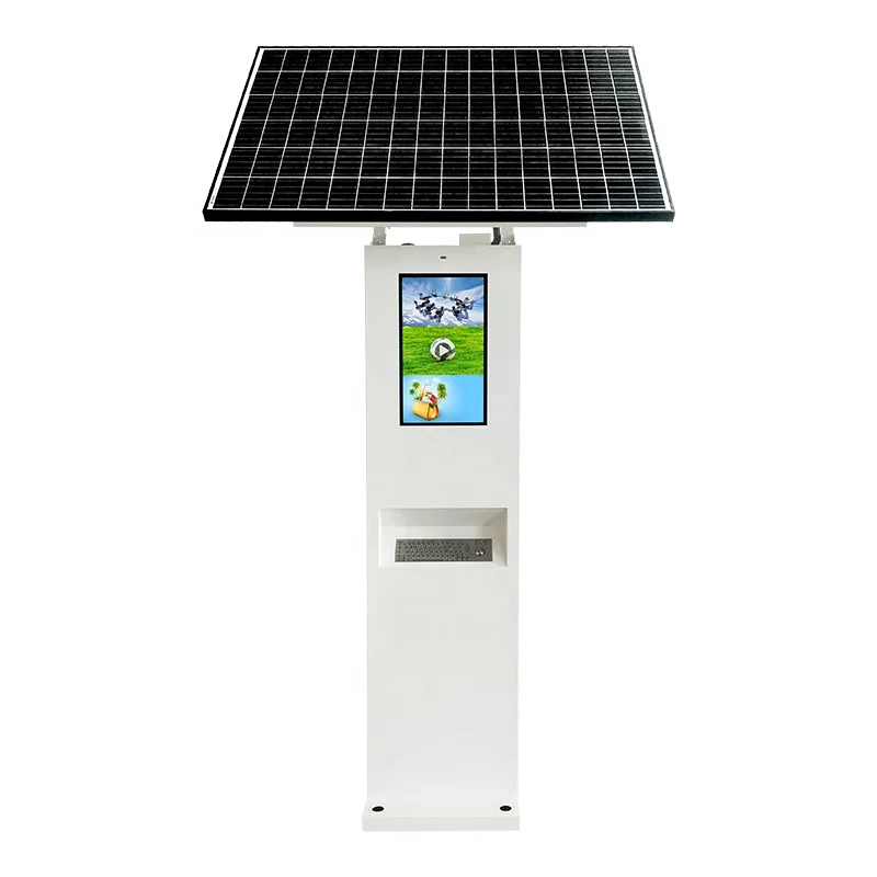 

22 Inch Solar Panel Powered Outdoor Double Sided Single Screen Side LCD Digital Signage Advertising Light Box