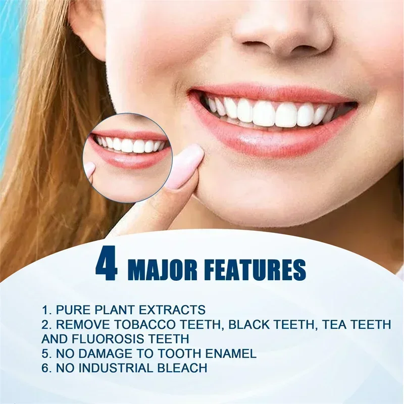 Extracto de planta Natural para reparar caries, blanquear los dientes, elimina la caries, limpieza de manchas, elimina las manchas de cigarrillos, Reduce el amarillo