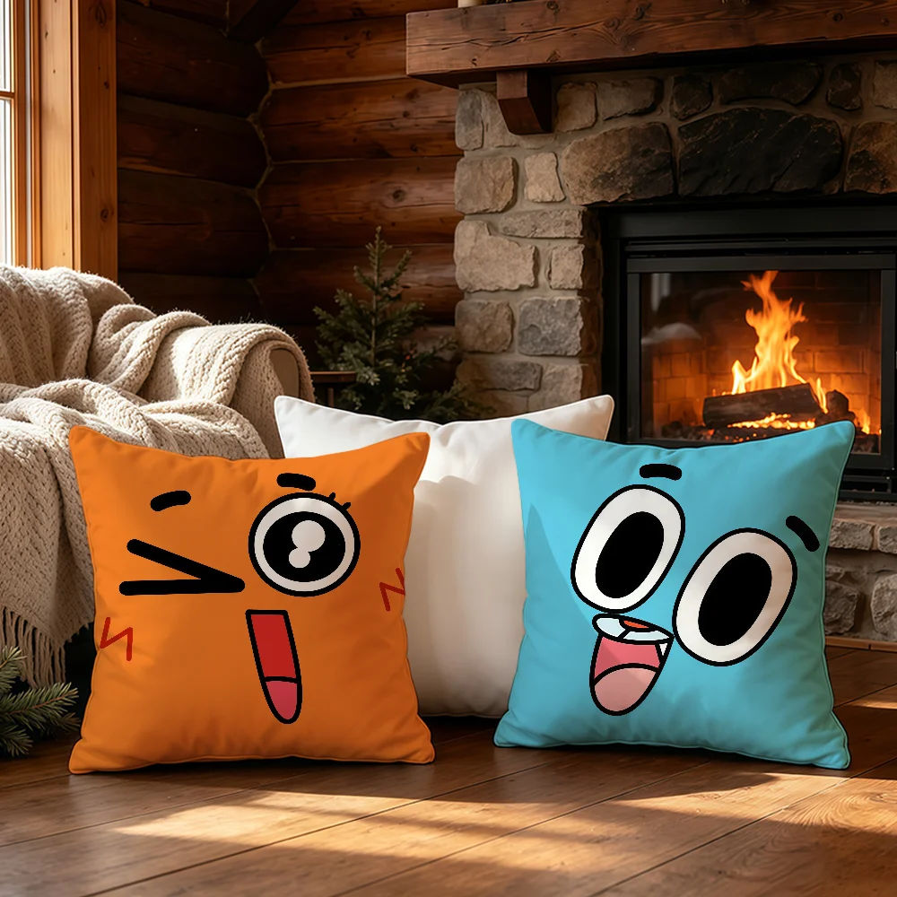 Animation A-Amazing W-World Gumball cushion cover Home Office Convenient Nordic Simplicity Hit With Zipper Cushion Cover
