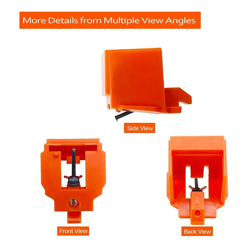 B04B-ATN3600 Diamond Turntable Stylus With Cleaning Brush, Record Player Needles For Audio-Technica AT-PL50,AT-LP60,AT-PL300