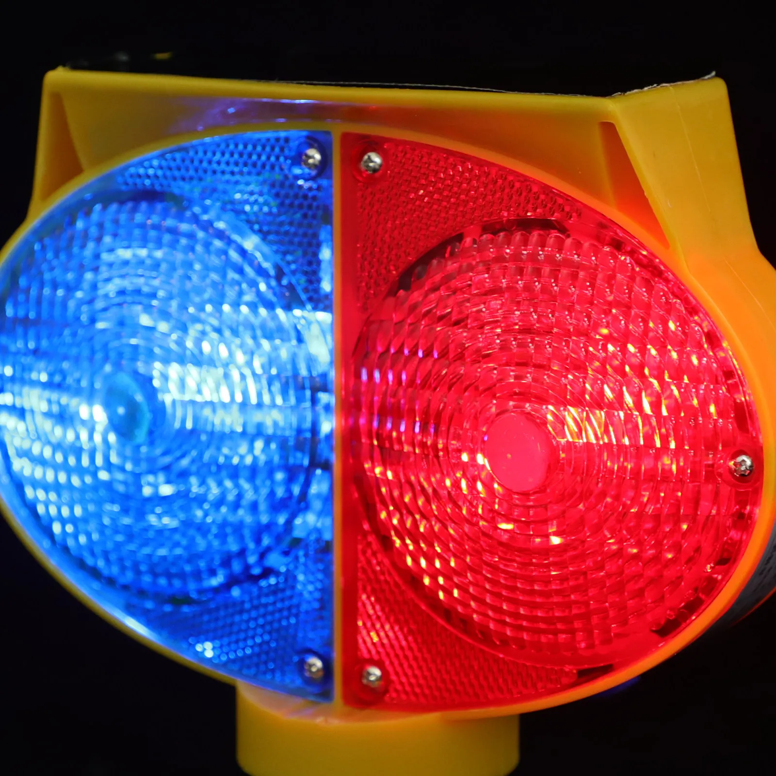 ソーラーストローブ警告灯-多機能バリケードライト-自動充電式-屋外道路安全ランプ-交通規制用