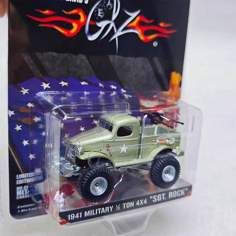 Greenlight 1:64 1941 MILITARY 1:2 TON 4X4 Military Truck 51013 Series Diecast Model Alloy Car Child Gift Collect Ornaments