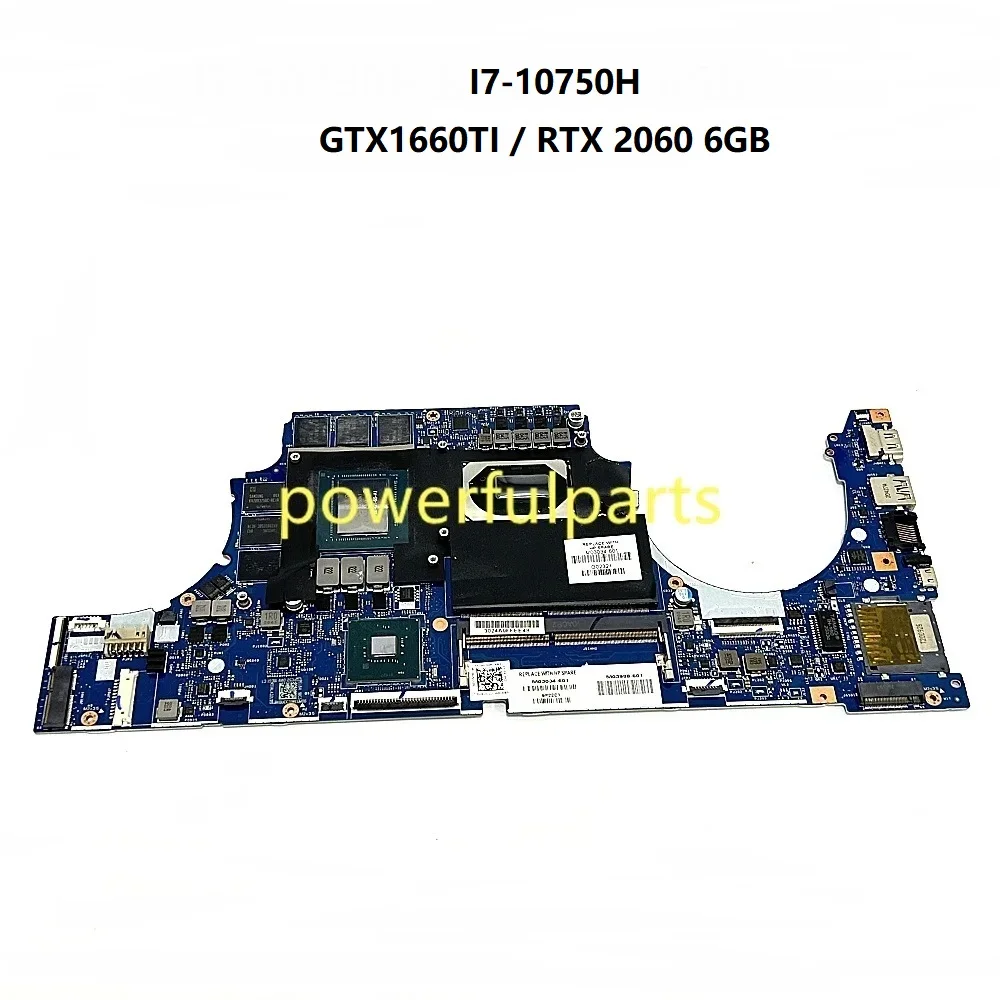 

Материнская плата для игрового ноутбука HP Pavilion 15-dk GPC52 LA-J642P M03041-601 M03034-601 I7-10750H RTX 2060 6 ГБ GTX1660TI, работает в порядке