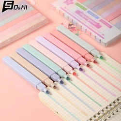 Fluorescent Highlighter Pens Double Headed Pastel Highlighters Stationary Supplies Kawaii Colored Markers Pens 12 Colors