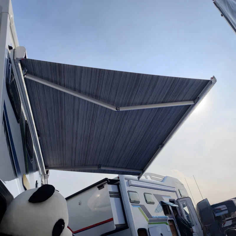 

Waterproof Sunproof RV Awning Manual Motorized Retractable PVC Oxford Fabric for Motorhome RV Camper Van Exterior Accessories