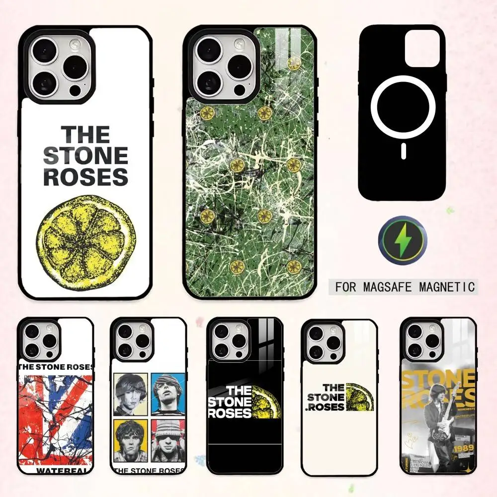 

90s Rock Band The Stone Roses Phone Case For iPhone17,16,15,14,13,12,11 Plus,Pro Max Magnetic For Magsafe Wireless Charging
