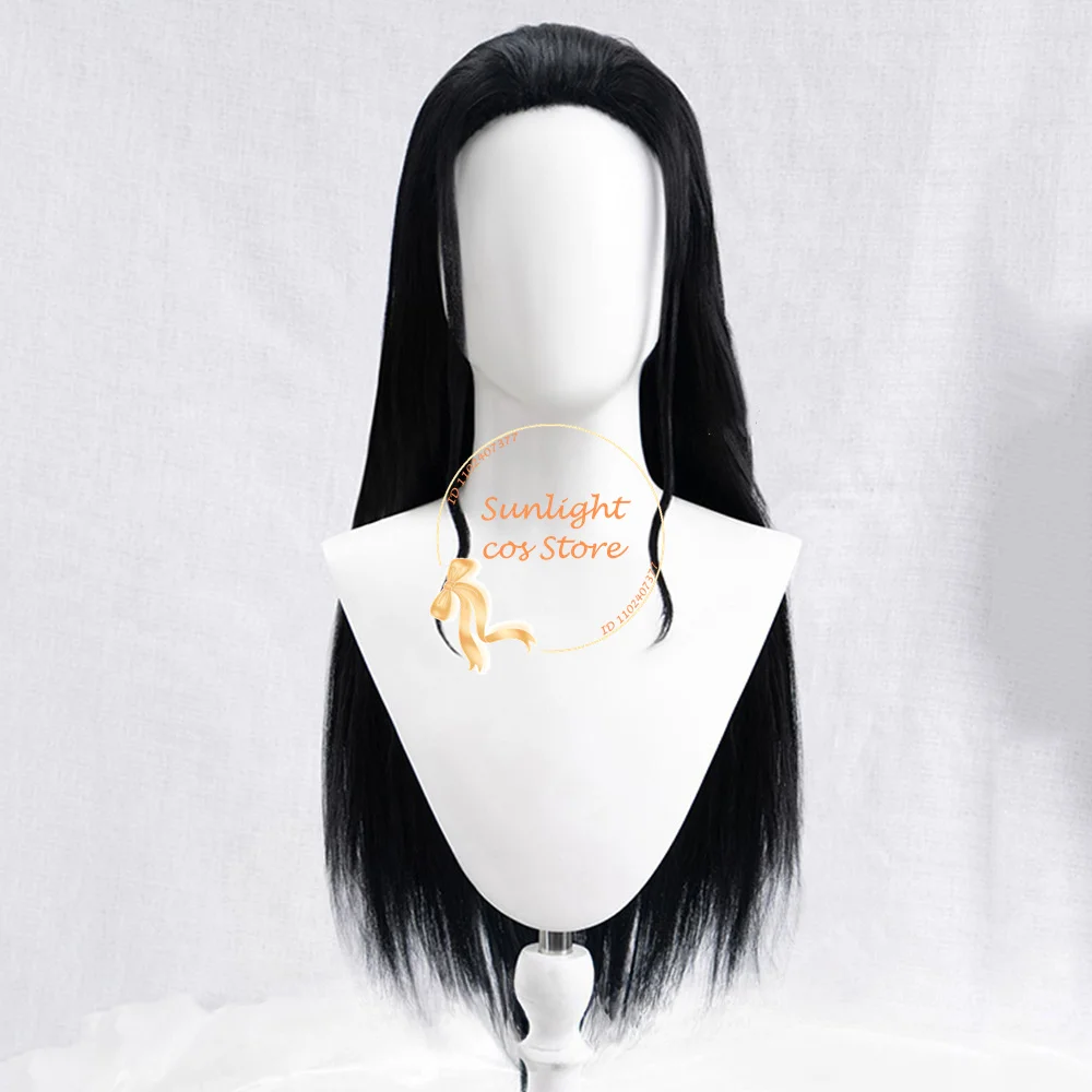 Anime Nico Robin Cosplay Wig Women Black Long Wigs Cosplay Nico Wig Heat Resistant Synthetic Hair Miss Allsunday + Wig Cap