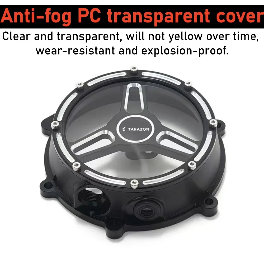 【Factory Direct】For QJMOTOR Flash 300S/350S modification accessories - transparent clutch cover for the engine side cover