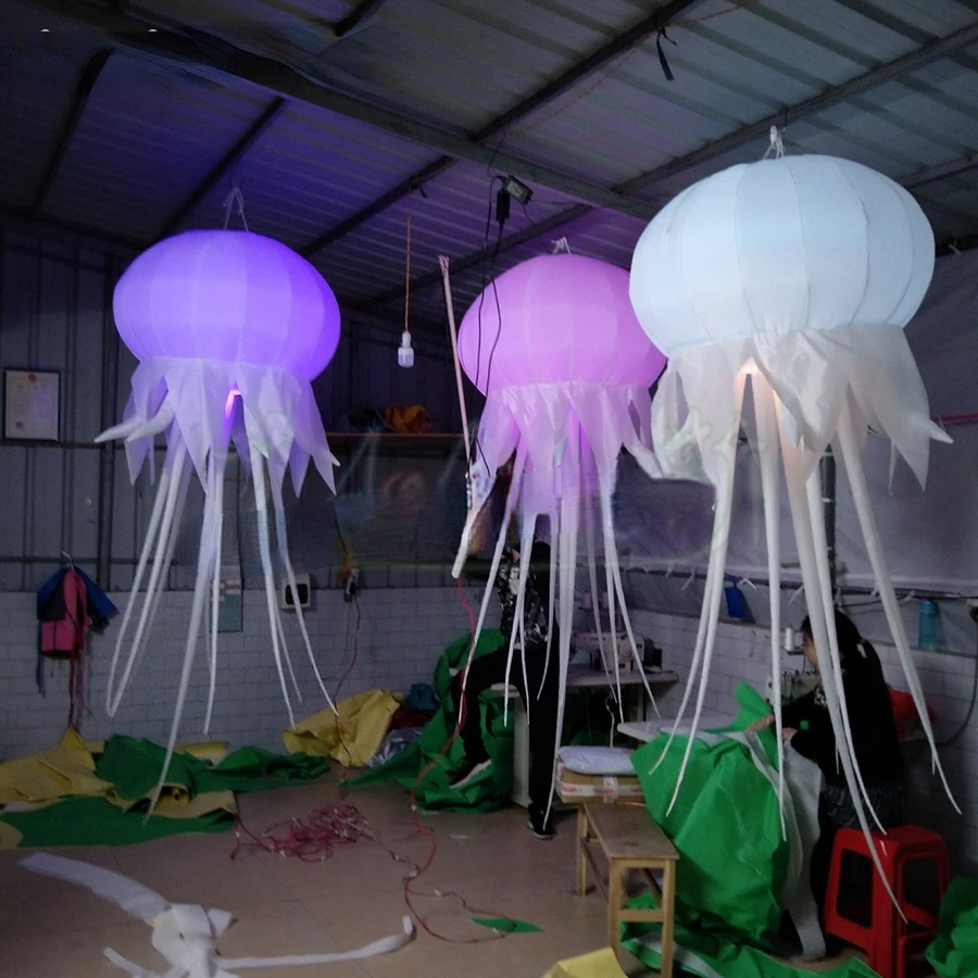 sale 3m  vivid inflatablejellyfish,illuminating acalephe Jelly fish model for party decoration or exhibition