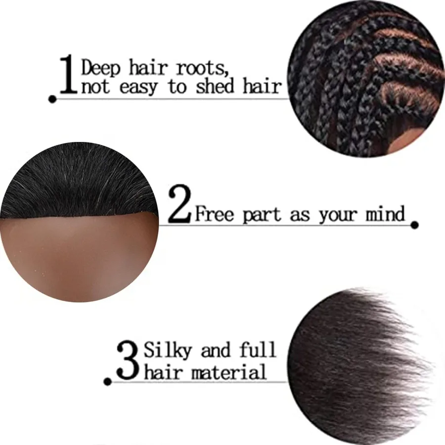 หัวหุ่นพร้อมผมมนุษย์ 16 นิ้ว สำหรับนักเรียนเสริมสวยและช่างทำผม: อุปกรณ์ฝึกทำผมแบบเหมือนจริง 100% สำหรับการถักเปีย