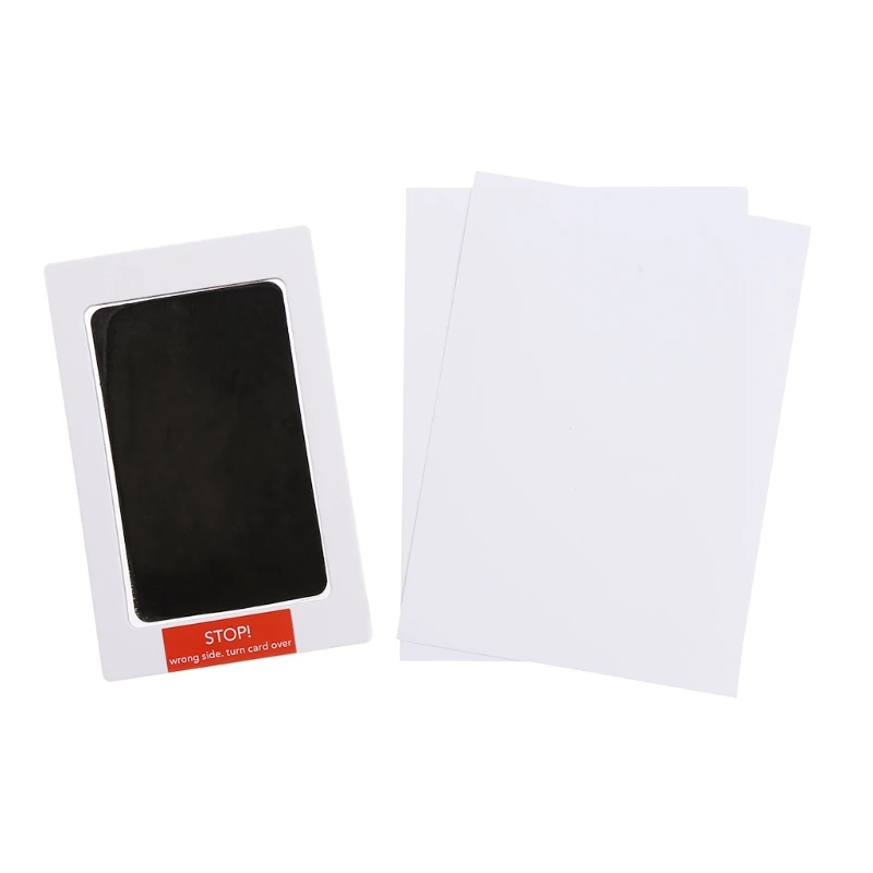 

Newborn Baby Handprint or Footprint Clean-Touch Pad Inkless Mess Pad Photo Frame Pad Cards QX2D