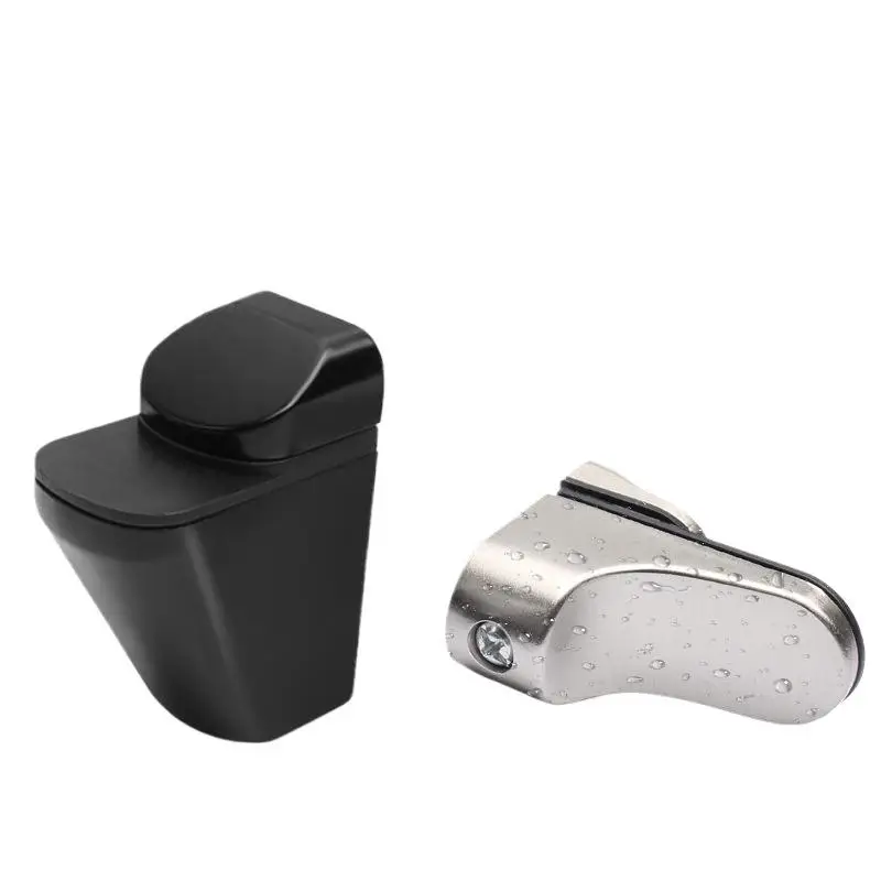 1 pçs ajustável madeira/vidro prateleira suporte clipes de liga de zinco prateleiras suportes com almofadas antiderrapantes braçadeiras de partição para banheiro