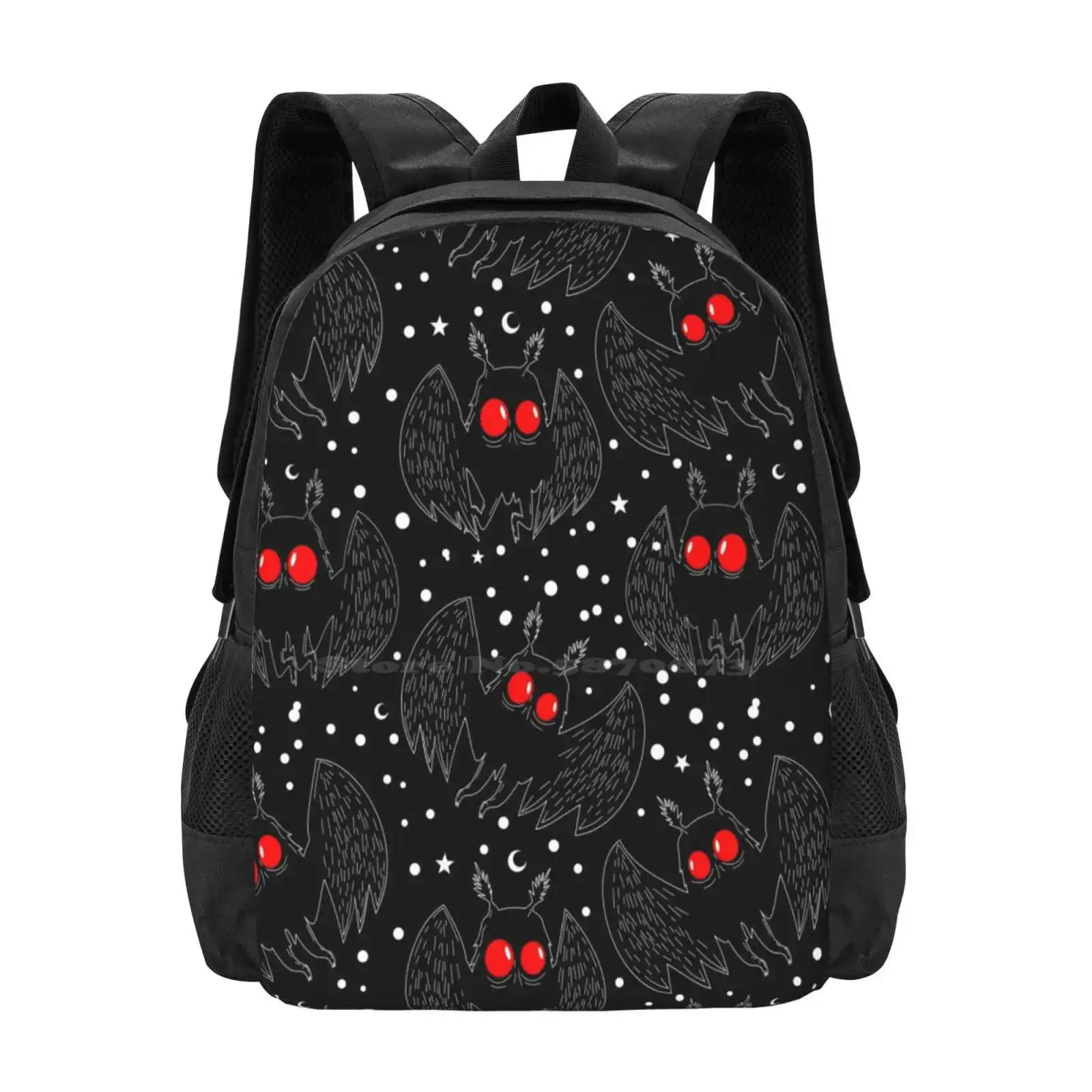 

Mothman Night Hot Sale Backpack Fashion Bags Mothman Cryptid Cryptozoology Monster Cute Point Pleasant West Virginia Mythology