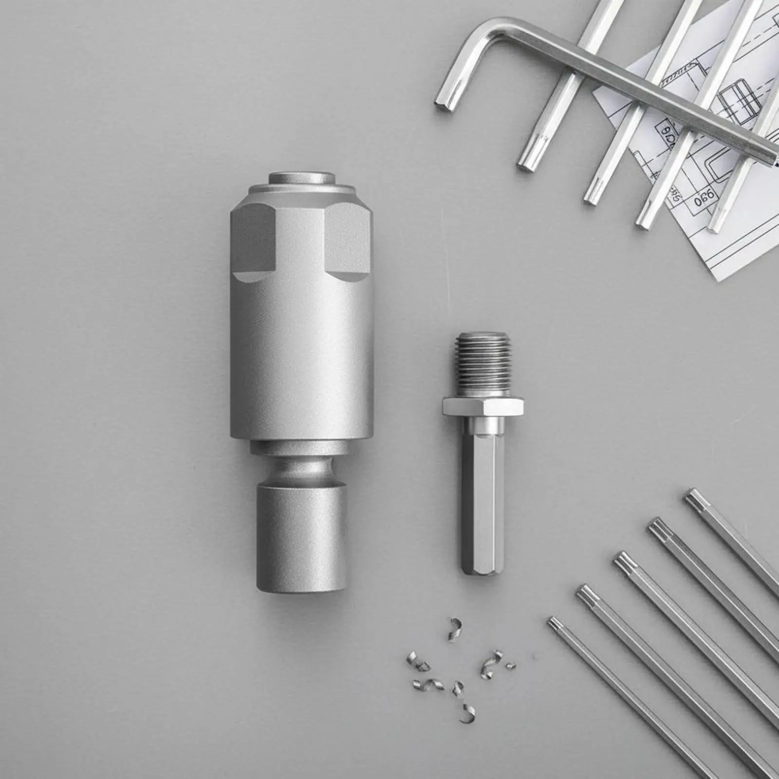 Universal Impact Wrench Adapter Drill Conversion Tool with Locking Mechanism for Home Improvement