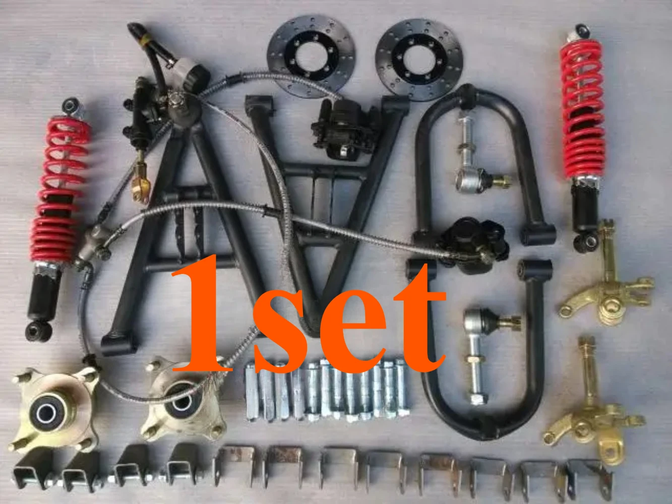 

1set for Atv Accessories Refires Four Wheel Electric Bicycle Disc Brakes Belt Shock Absorption Device