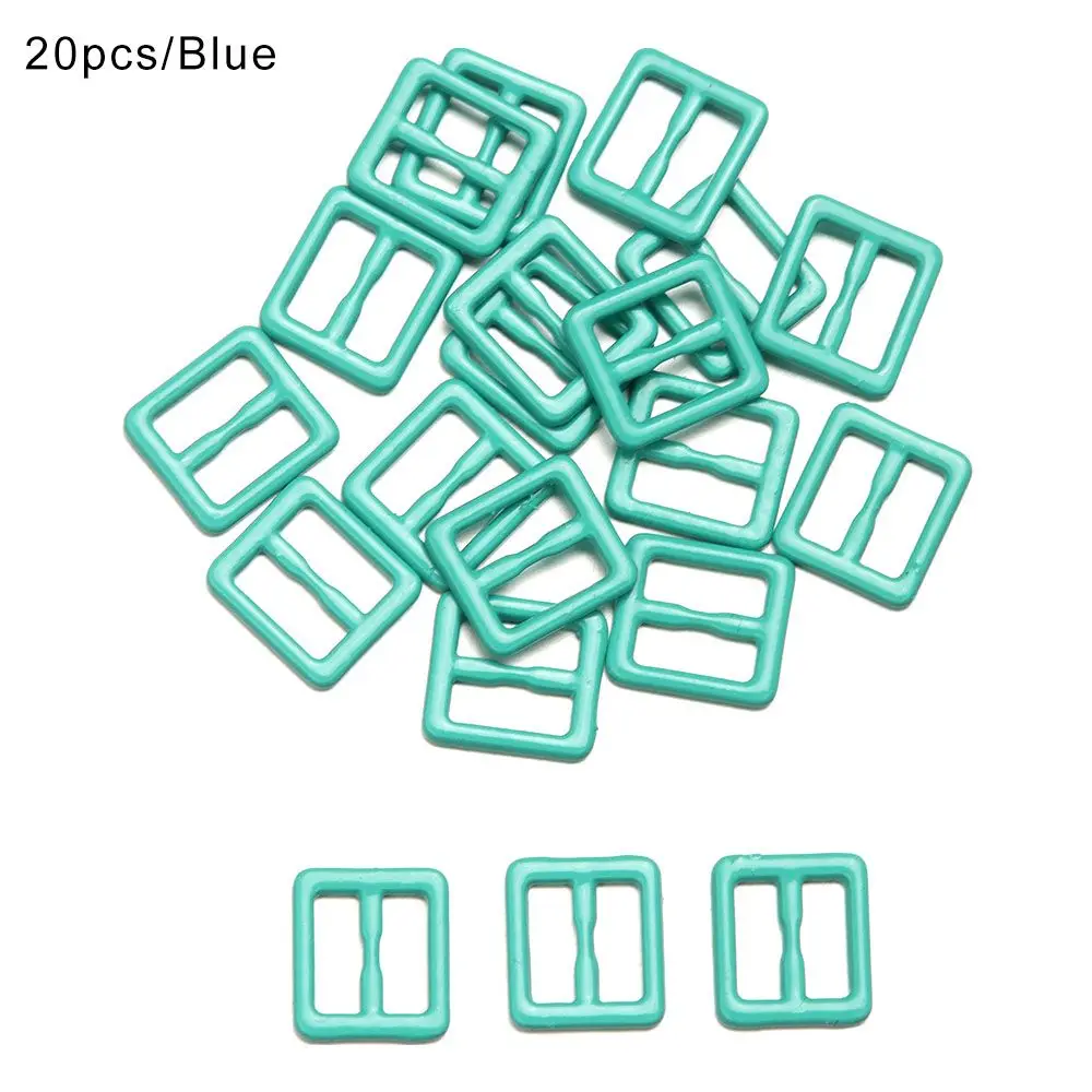 20/40pcs Newest Mini Ultra-small 11 Colors  Bags Accessories Tri-glide Buckle Diy Dolls Buckles Belt Buttons