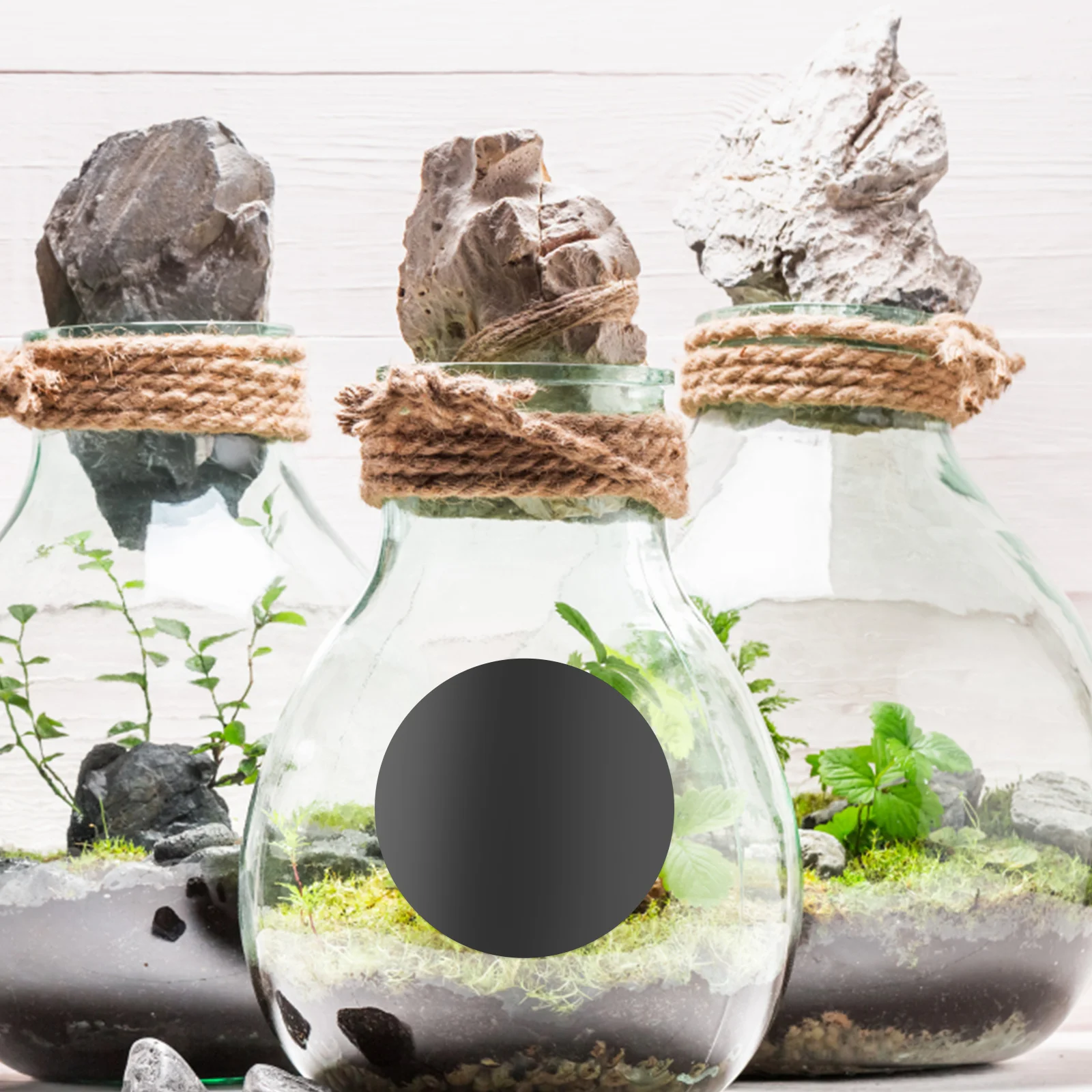 

2 Rolls Chalkboard Stickers Labels Small Number Round Self-adhesive Name Tags Sticky