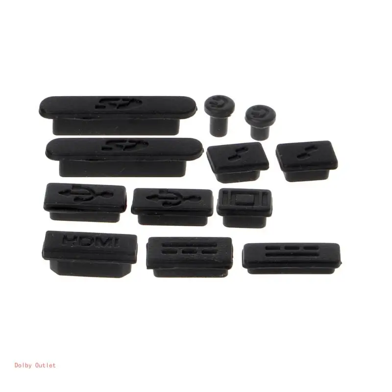 12Pcs/Set Silicone Plug Stopper For Macbook Air 11