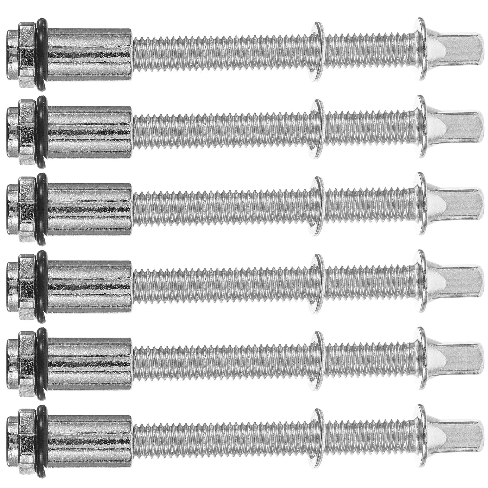 

6 Pcs Tuner Drum Screw Fittings Snare Tension Lug Screws Drumstick Silver Tight Rods