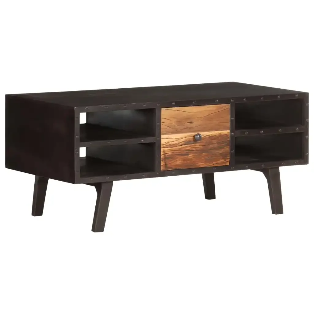 Low Table 100x50x45 cm solid recovery Wood