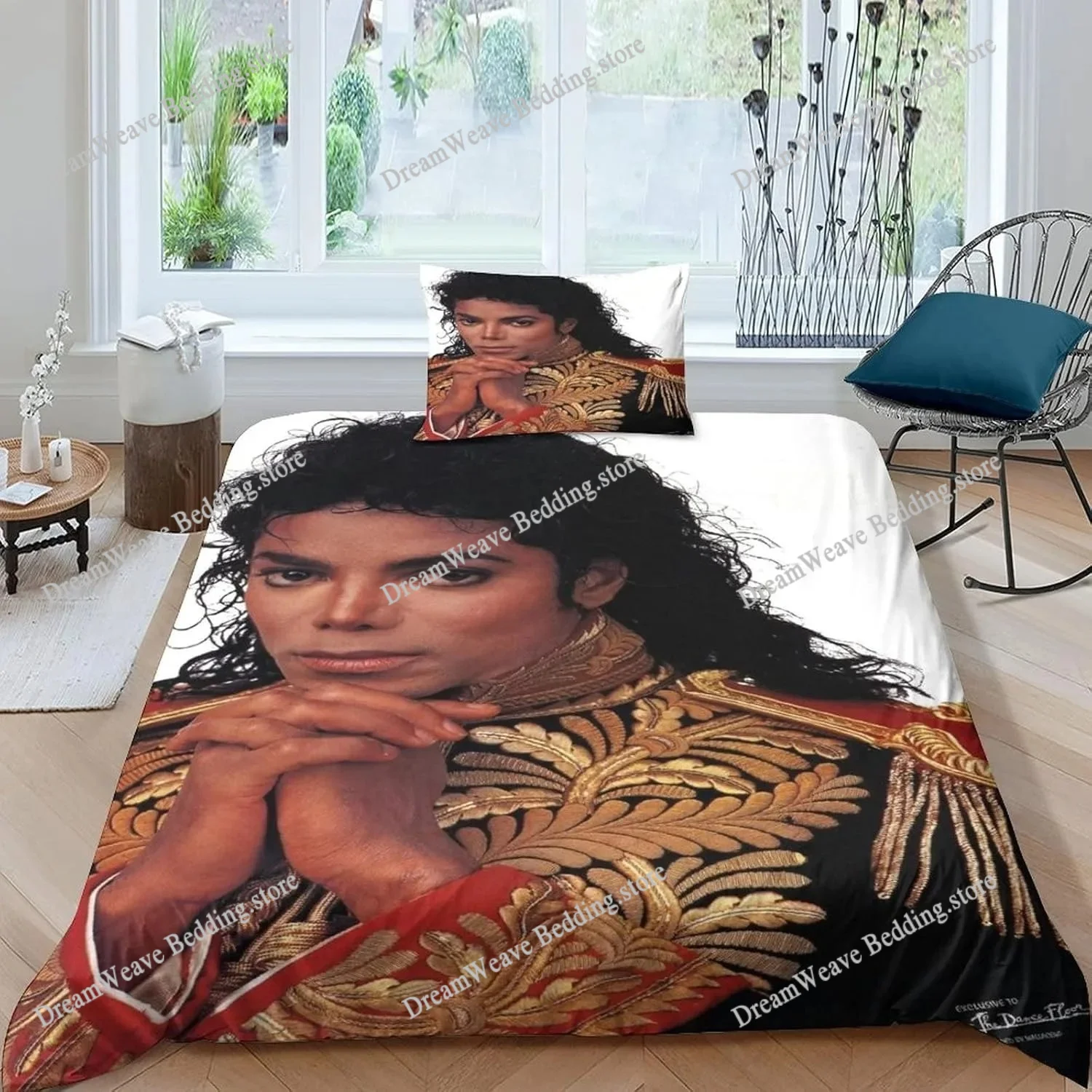 

Michael Jackson Printed Bedding Sets Exquisite Bed Supplies Set Duvet Cover Bed Comforter Set Bedding Set Luxury Birthday Gift
